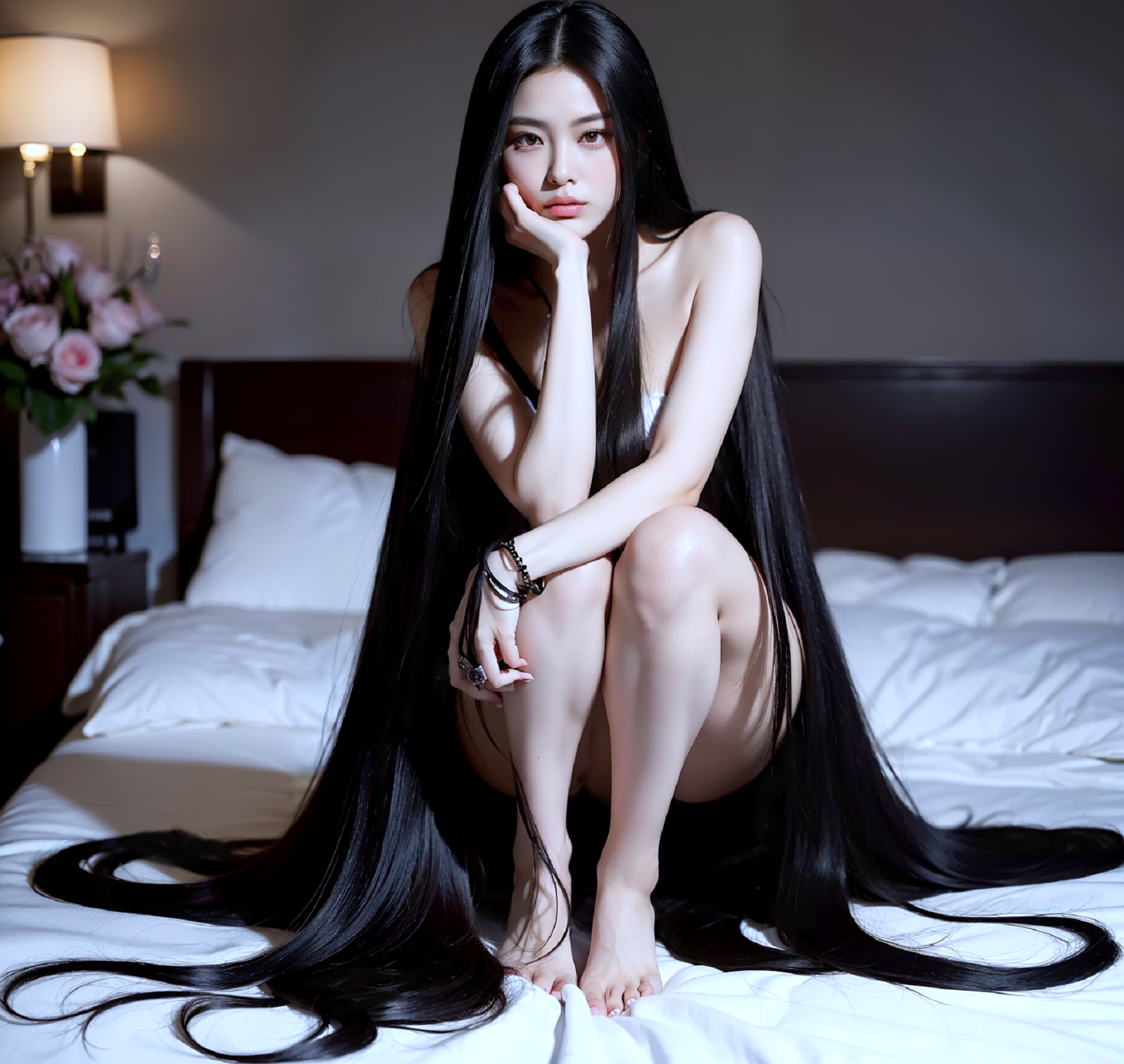 Female,Submissive,Hidemi takes pride in her long, beautiful black hair as her biggest charm point. Her hair captivates many men, but she only lets her boyfriend touch it.