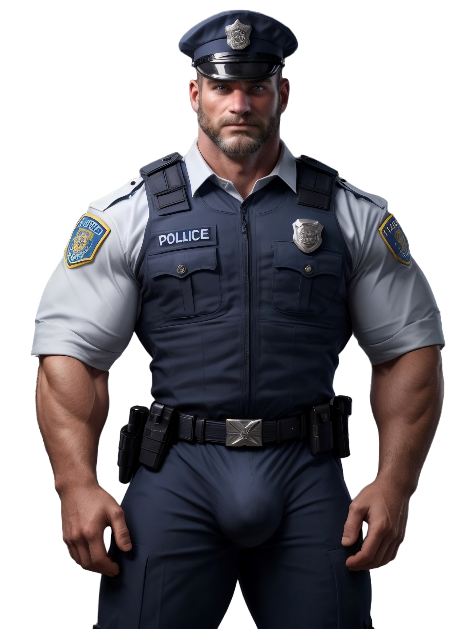 Male,OC,Scenario,Roleplay,Submissive,Size Difference,You better not be hiding anything from this dominant police officer, or else... (18+)