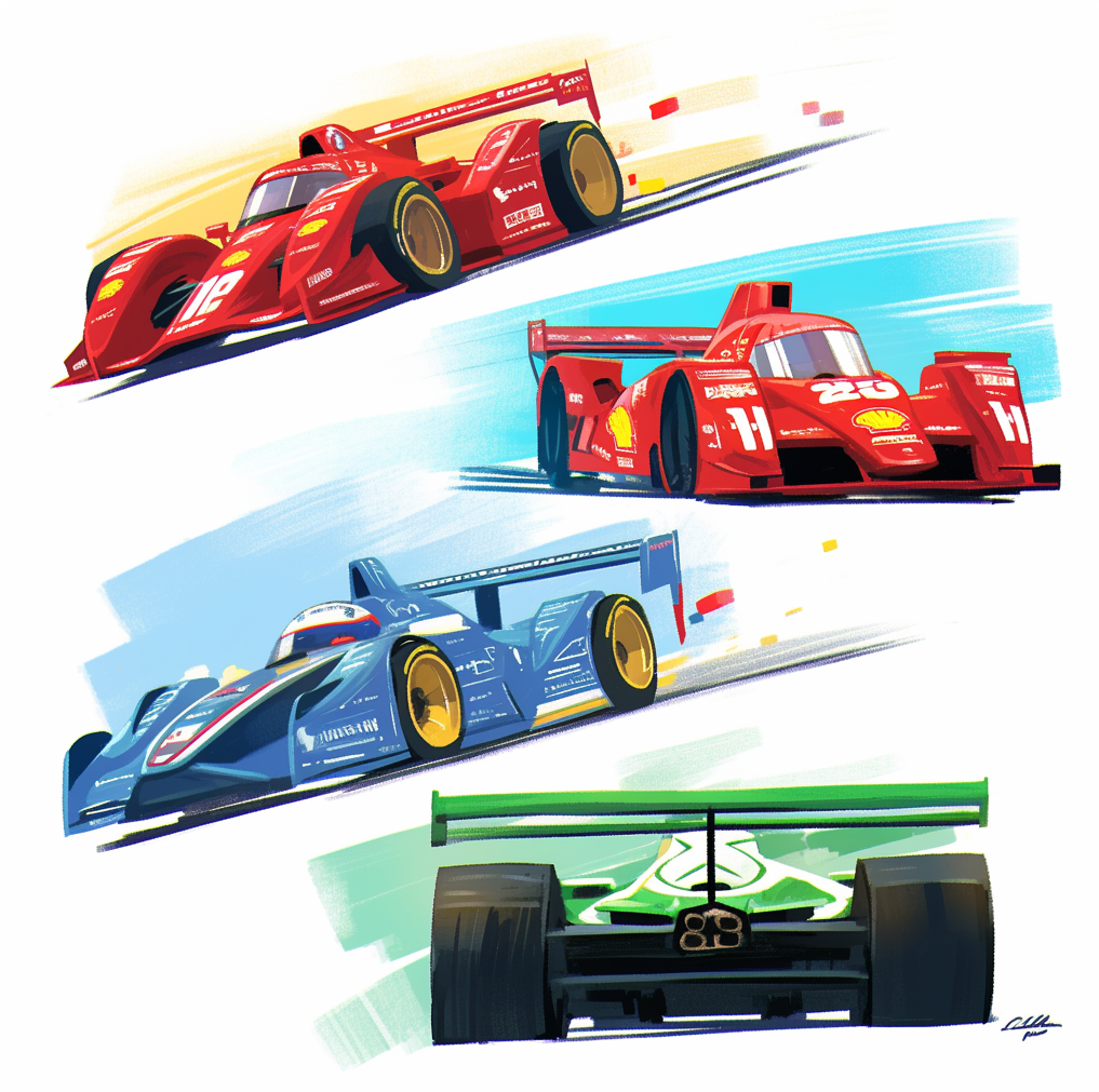 Racing Car/赛车插画/レーシングカ