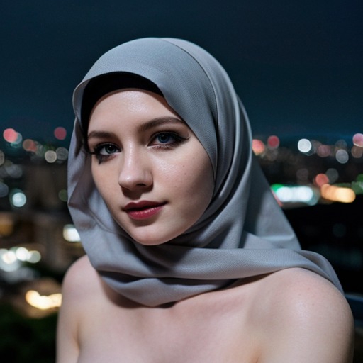 Woman wears hijab