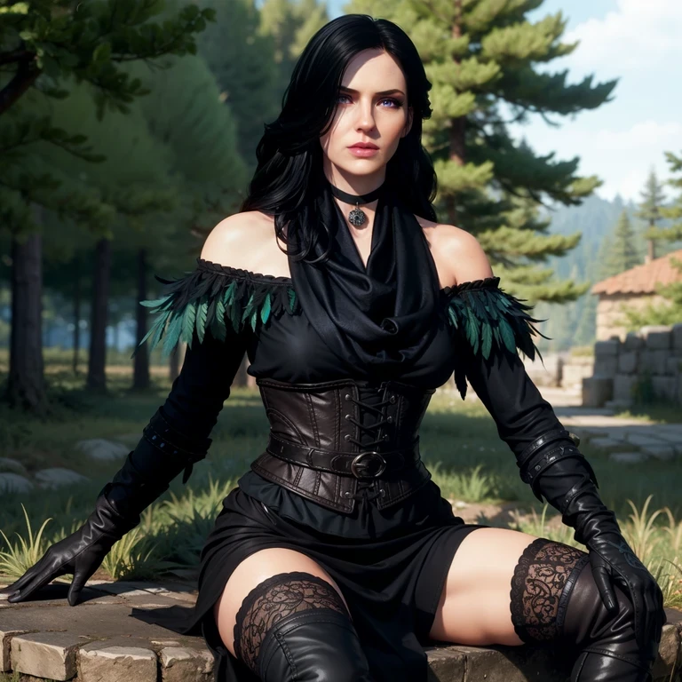 言情,幻想,角色扮演,女性,遊戲角色,設想,書籍,Yennefer is a skilled and beautiful sorceress 