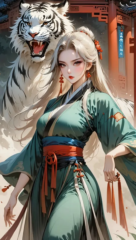 将军在上 国风动漫 Ancient Chinese female generals-Illustration style