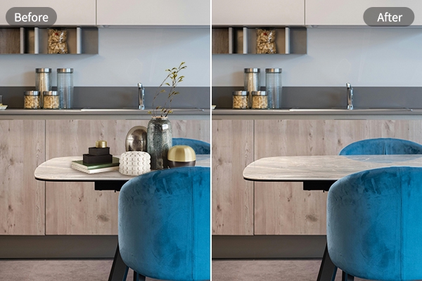 Real Estate Photography Erase Before and After