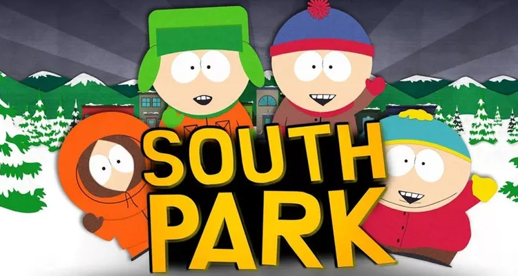 south park main characters on snow