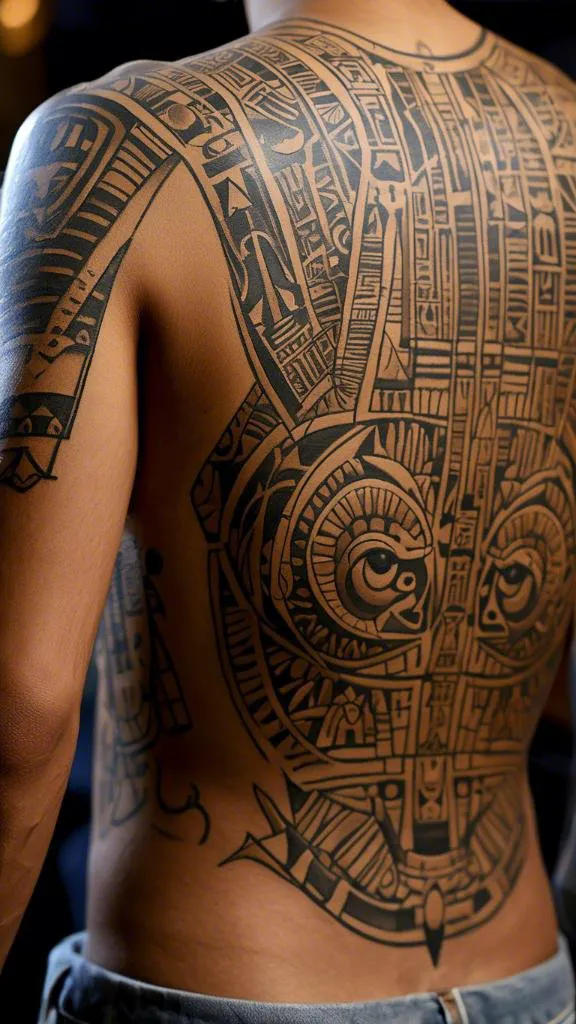 Back Tattoo/背部纹身/背中のタトゥー