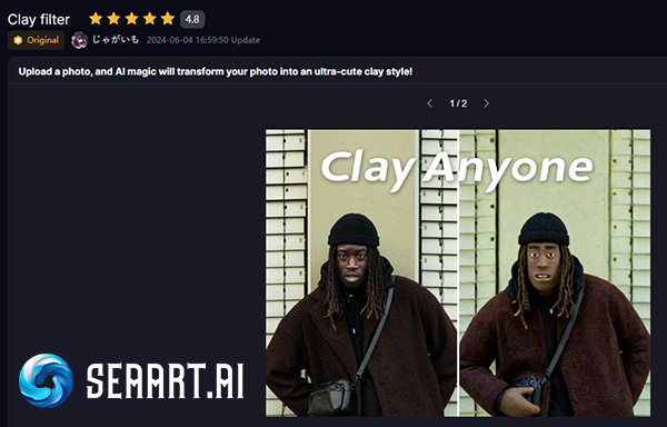 SeaArt AI Clay Filter