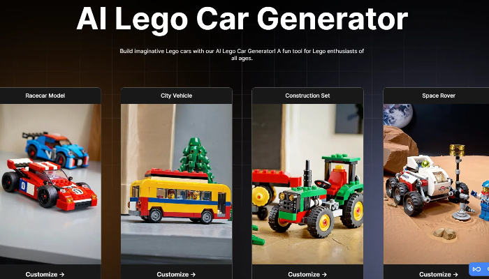 Openart's ai lego car generator