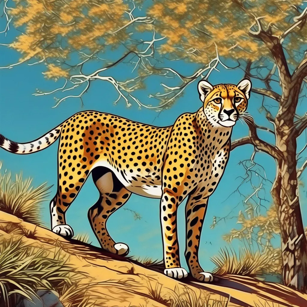 A Cheetah/一只猎豹/チーター