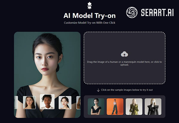 SeaArt AI Model Try-On