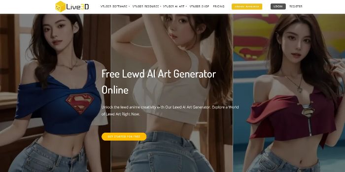 Live3D lewd AI art generator