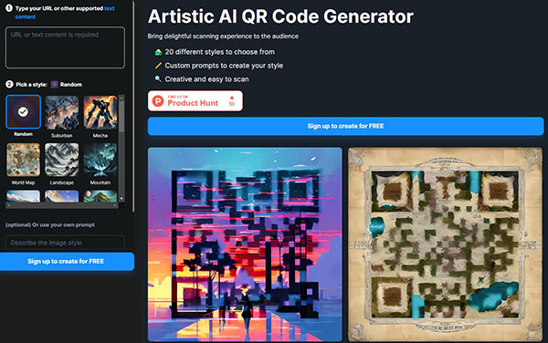 OpenArt Artistic AI QR Code Generator