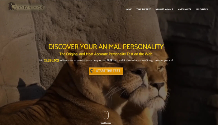 Animal in You website