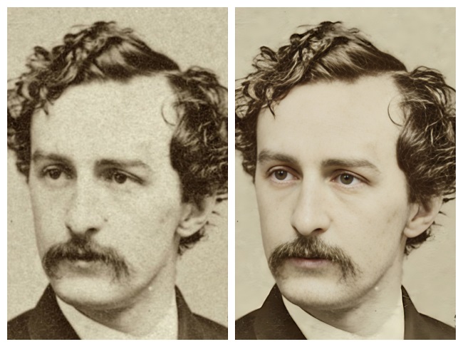 photo restoration - John Wilkes Booth