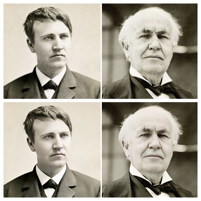 photo restoration - Thomas Edison