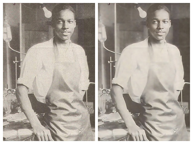 old photo restoration - Vivien Theodore Thomas