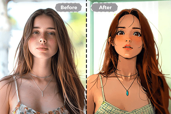 Create AI anime art from photo