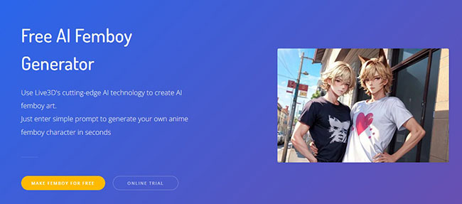 Free AI Femboy Generator - Live3D