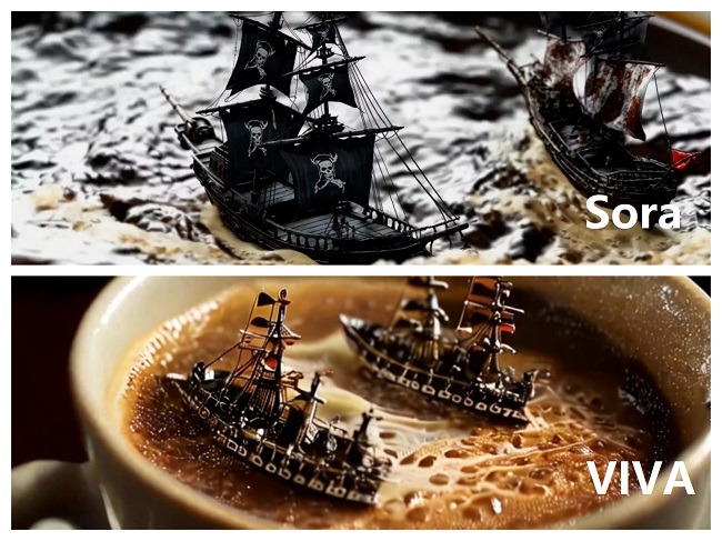 Pirate ships in the coffee cup - VIVA vs. Sora