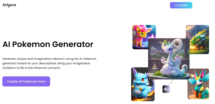 Gerador de Pokémon com IA de Artguru