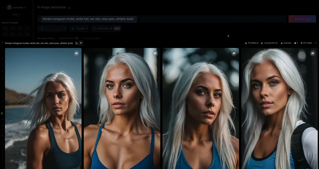 create an AI-generated female character