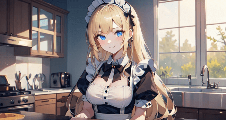 AI generated cute maid