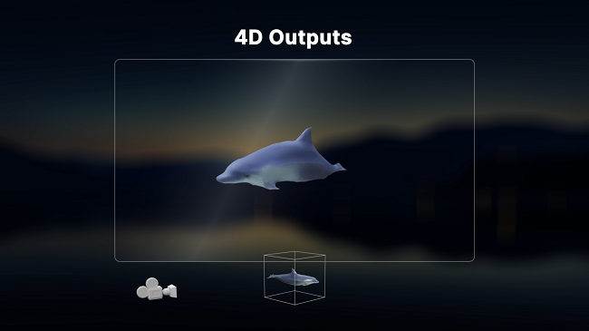 A dolphin - 4D Outputs