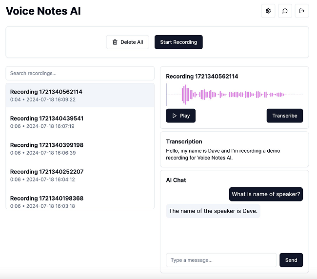 Claude Sonnet 3.5构建Voice Notes AI