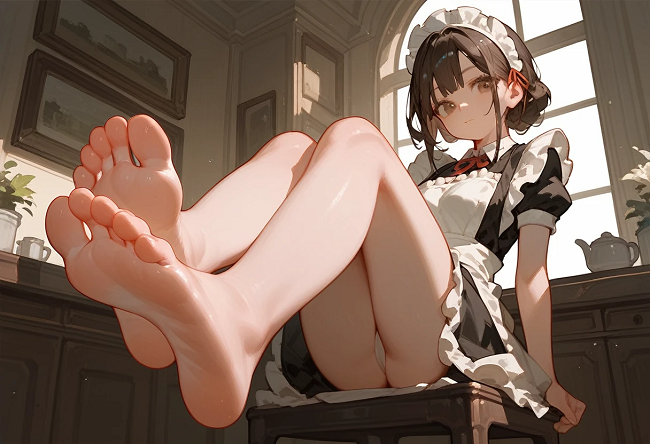 maid's feet