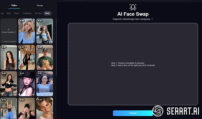 SeaArt AI Face Swapper