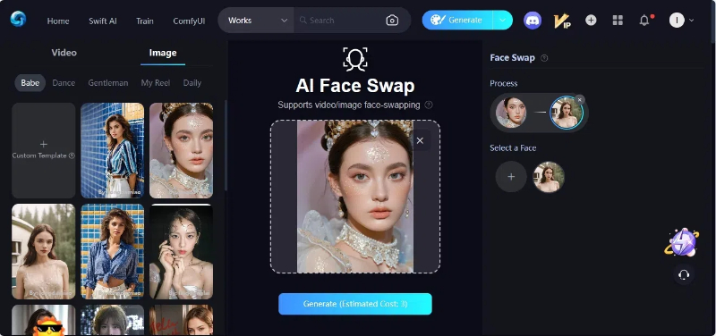 swap faces with SeaArt's AI face swap tool