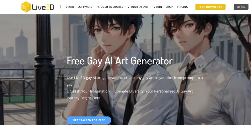 Live3D's gay ai art generator