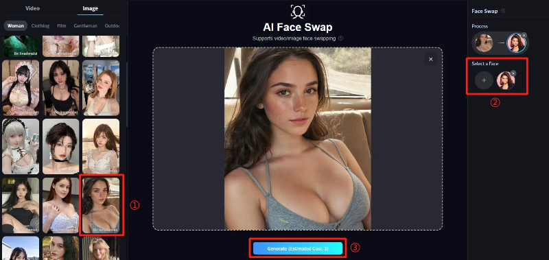 AI face swap step guide