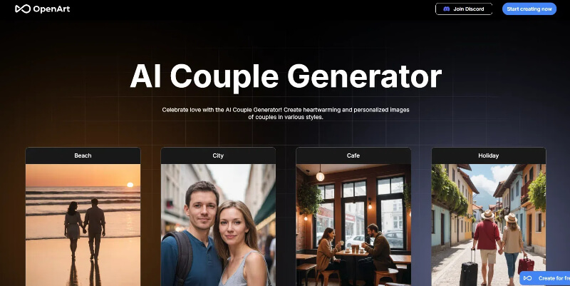 OpenArt's AI Couple Generator