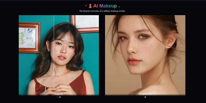 SeaArt's AI makeup tool