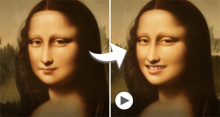 Turning the static image of Mona Lisa into a dynamic video through AI