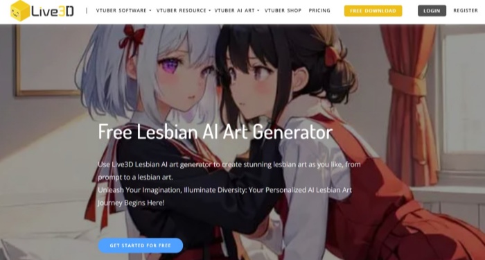 Live3D Lesbian AI Art Generator