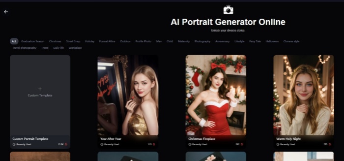 SeaArt AI Portrait Generator