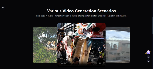 various video generation scenarios