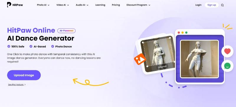 HitPaw AI dance generator