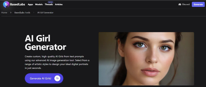 BasedLabs AI girl generator