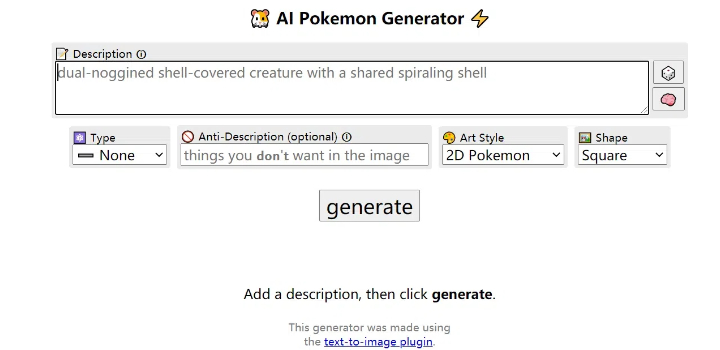 Perchance KI-Pokémon-Generatoren