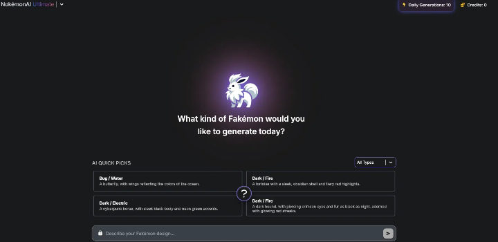 Générateur de Pokémon AI NokémonAI