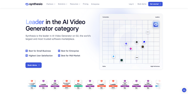 Main audiences of Synthesia AI