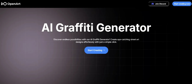 OpenArt AI graffiti generator