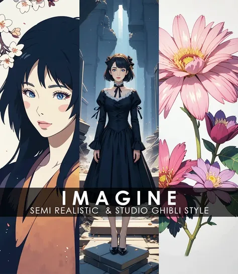 Imagine - Semi Realistic and Studio Ghibli Style